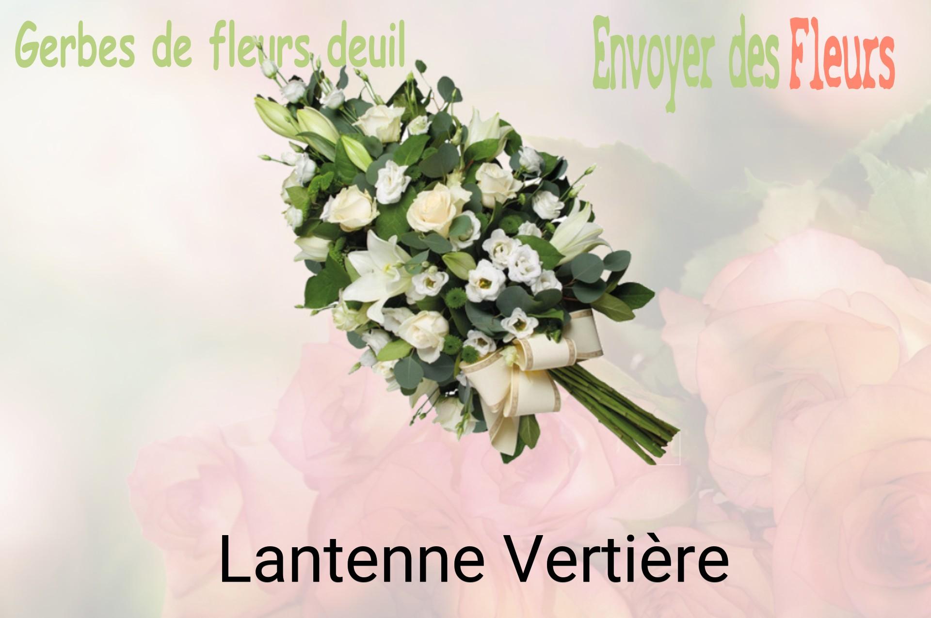 Gerbe de fleurs de deuil livrée à Lantenne-Vertière